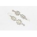 Dangle Women's Earrings 925 Sterling Silver Multi Color Onyx Pearl Zircon Stones